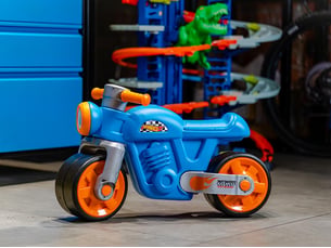 Porteur enfant moto racing hotwheels avec roues silencieuses 1 à 3 ans - falk