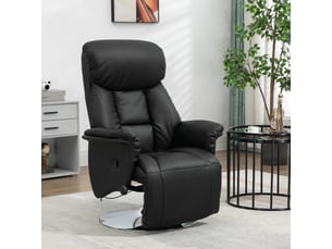 Fauteuil relax manuel  <strong>PANGIVO</strong> Simili noir
