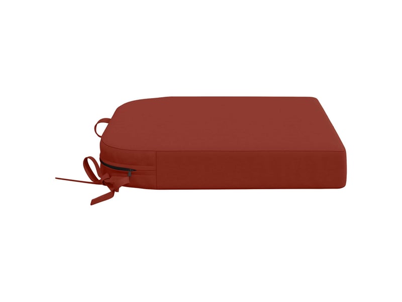  Coussin de siège, coussin d'assise en 1 pièce soest 100 % polyester rouge cf55849  - Conforama D