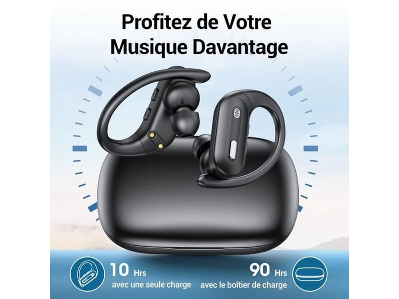  Ecouteurs sport sans fil bluetooth 5.3 anc hybride x19 avec mode transparence 176665_AAAAP54723_6_DROPFR - Conforama B