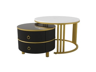 Table basse  coloris blanc WISHDOR 