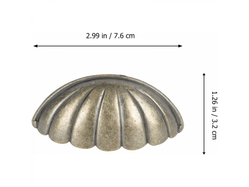  6 boutons nautiques en forme de coquillage, poignées vintage pour portes, armoires, tiroirs et placards de cuisine, poignées pour tiroirs et commodes  - Conforama D