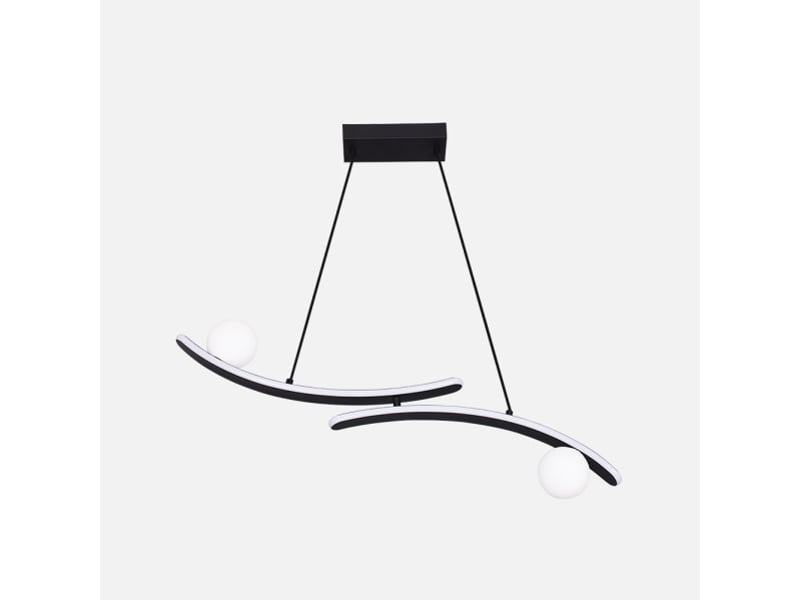  Fabrilamp fermoselle, suspension, moderne, led, 30 w, 2550 lm, 4000 k, noir, 50-150 x 82 x 9 cm 255193009 - Conforama A