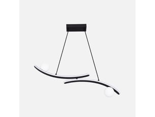 Fabrilamp fermoselle, suspension, moderne, led, 30 w, 2550 lm, 4000 k, noir, 50-150 x 82 x 9 cm