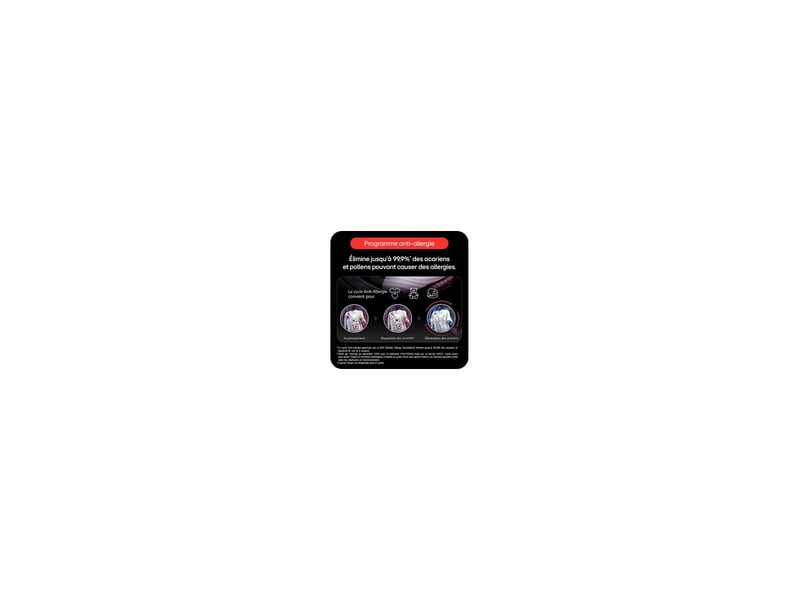 Seche linge pompe a chaleur 10 kg dual inverter ai dry 8326126 - Conforama C