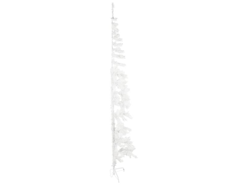  Demi sapin de noël, arbre de noël artificiel mince avec support blanc 240 cm  - Conforama D