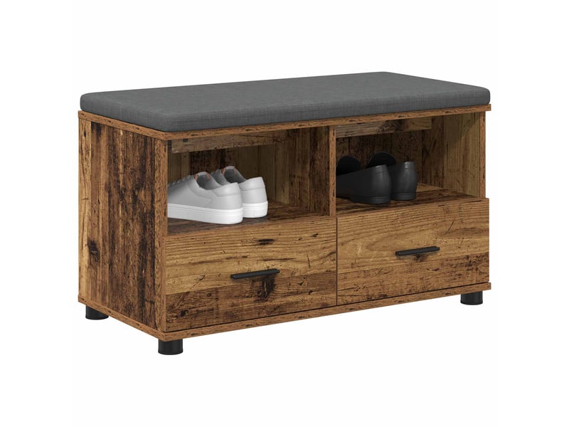  Banc d'entrée, banc interieur bois ancien 80x38x46 cm  - Conforama C