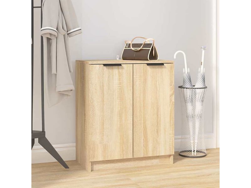  Meuble à chaussure, armoire à chaussures chêne sonoma 59x35x70 cm bois d'ingénierie  - Conforama B