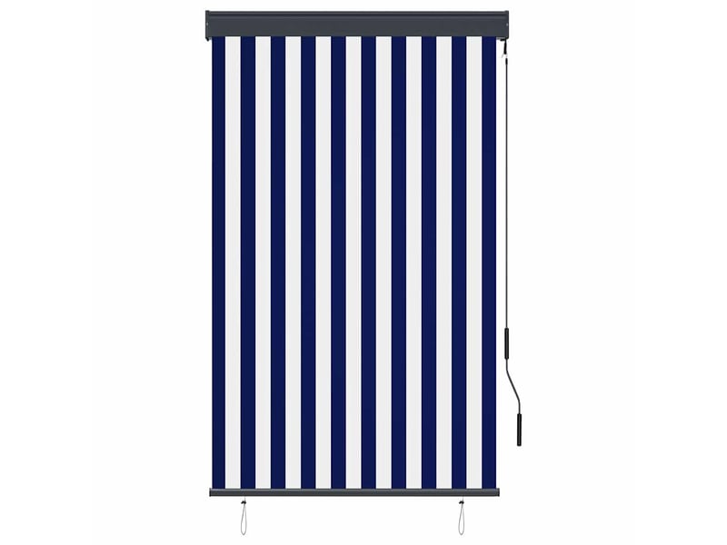  Store enrouleur, store roulant d'extérieur 100x250 cm bleu et blanc cf47290  - Conforama A