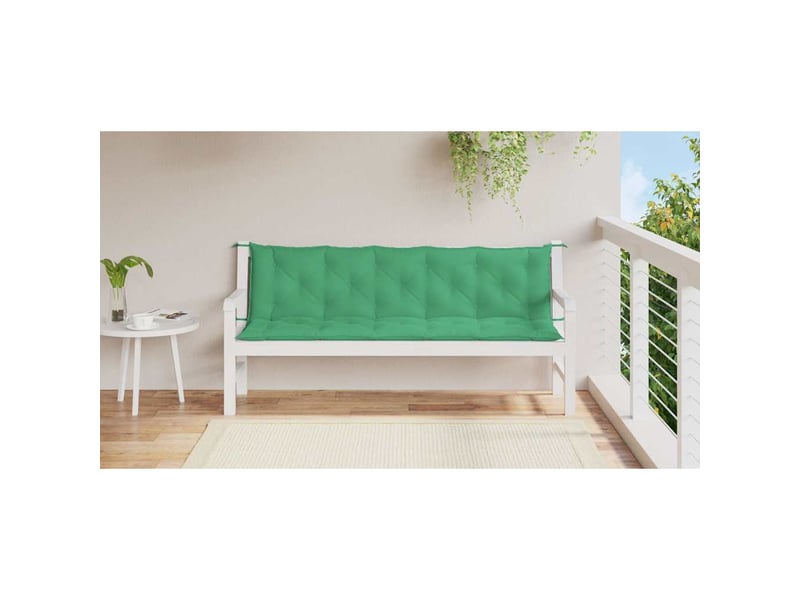  Coussin de banc de jardin, coussin d'assise vert 180x(50+50)x7 cm tissu oxford cf52856  - Conforama C