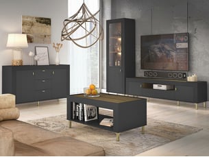 Meuble tv coloris noir 97 cm <strong></strong>  <strong></strong>