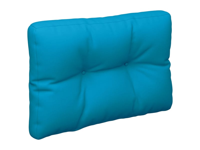  Coussin de palette, coussin de chaise, coussin de canapé bleu clair 60x40x12 cm tissu cf55305  - Conforama D