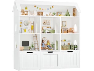 Bibliotheque coloris  blanc  G FORM  - 120 cm x 117.5 cm