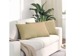 Lot de 2 coussins de canapé, coussins décoratifs vert gris 80 x 40 cm cf59207