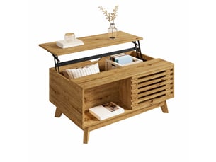 Table basse rectangulaire coloris naturel