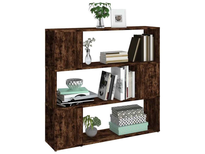  Bibliothèque chêne fumé 100x24x94 cm  - Conforama D