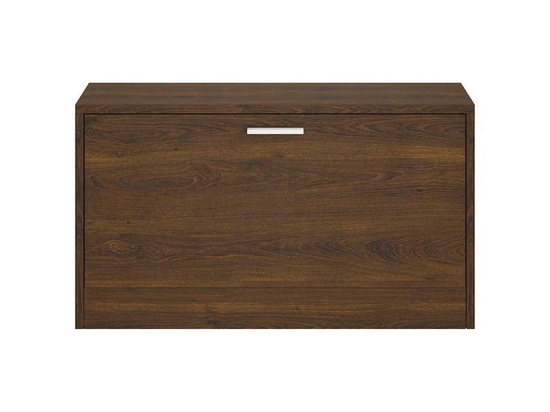  Banc à chaussures, meuble à chaussures chêne marron 80x24x45 cm bois d'ingénierie  - Conforama D