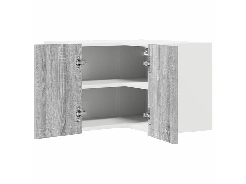  Meuble de rangement, armoire suspendue gris sonoma et blanc 57x57x40cm  - Conforama E