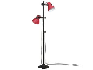 Lampadaire salon, lampe sur pied 25 w rouge délavé 25x25x90140 cm e27