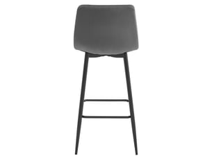 tabouret de bar  SANS MARQUE  - gris hauteur d'assise 76 cm vendu A l'unité
