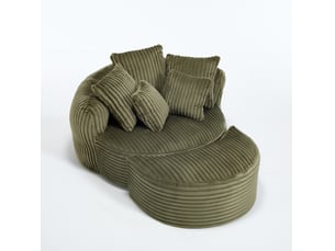 Fauteuil fixe  MODENUIT  Velours côtelé vert