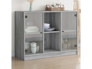 Buffet - bahut - meuble de rangement sonoma gris 102x37x75,5 cm bois d'ingénierie
