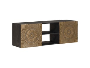 Meuble tv coloris marron 105 cm <strong></strong>  <strong></strong>