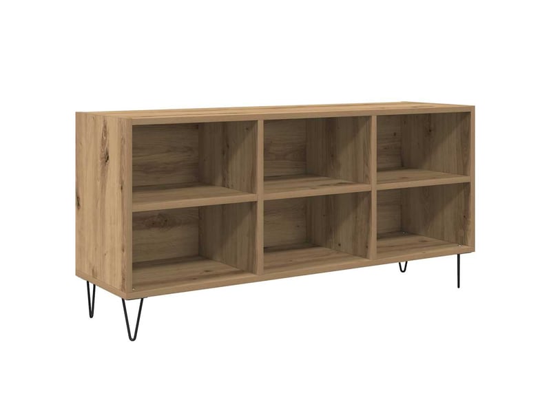  Meuble tv - banc tv - meuble de rangement 103,5 x 30 x 50 cm chêne artisanal bois d'ingénierie  - Conforama A