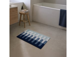 Tapis de bain en coton tufté
