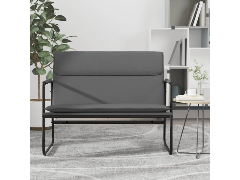  Banc chambre, banc de lit gris 100x64x80 cm similicuir  - Conforama B