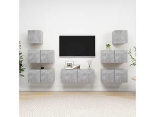 Meuble tv coloris gris 60 cm <strong></strong>  <strong></strong>