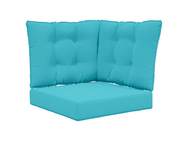 Coussin de canapé d'extérieur, coussin de chaise polyester turquoise cf54172 - Conforama A