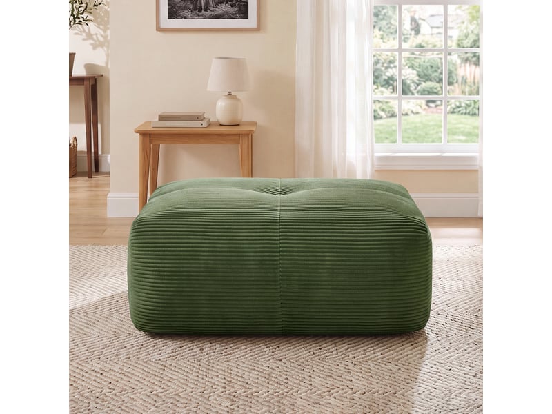 Hamlet ottoman cordstoff-vert SF20250527008 - Conforama B