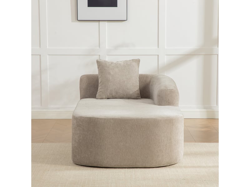  Canapé modulable en tissu chenille gris, design contemporain pour salon, confort moelleux et moderne  - Conforama B