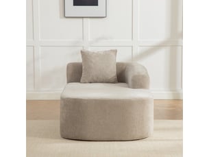 Canapé modulable en tissu chenille gris, design contemporain pour salon, confort moelleux et moderne