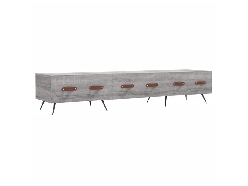  Meuble tv - banc tv - meuble de rangement sonoma gris 150x36x30 cm bois d'ingénierie  - Conforama A