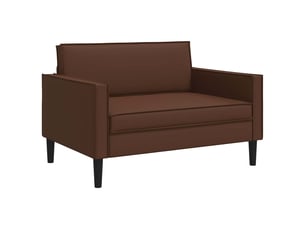 Fauteuil fixe VIDAXL  Simili marron