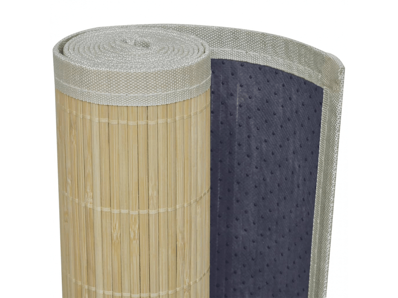  Tapis rectangulaire en bambou naturel 80 x 200 cm - comfortxl 241332 - Conforama D