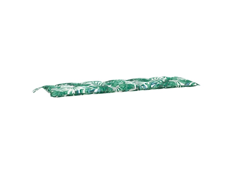 Lot de 2 coussins de banc de jardin, coussins d'assise motif de feuilles cf58667 - Conforama D