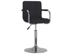 Tabouret de bar, chaise de bar noir tissu shl38445