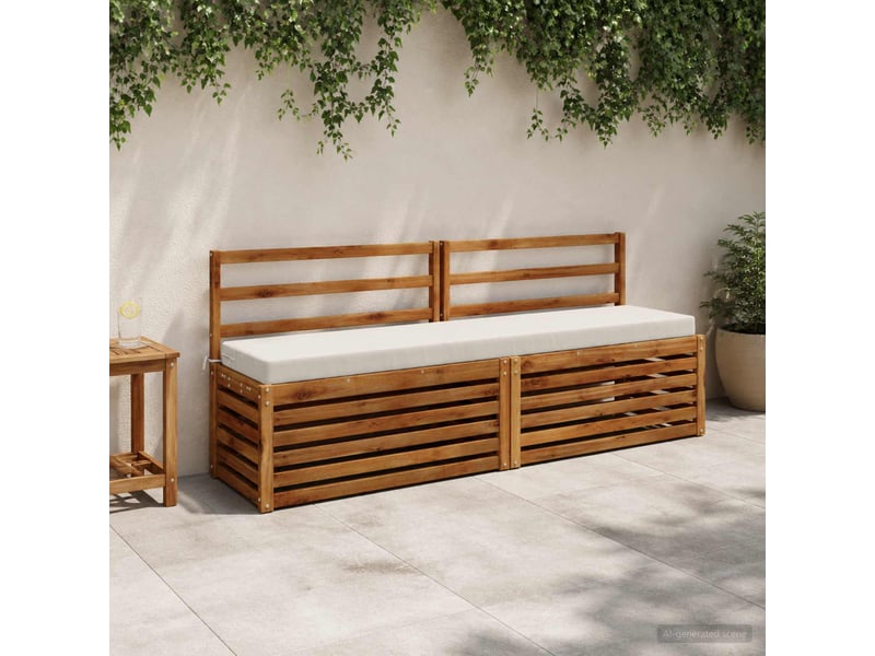 Coussin de banc, coussin d'assise, coussin de canapé soest 100 % polyester blanc 170 x 40 x 8 cm cf53042 - Conforama B