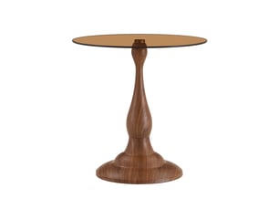 Table d’appoint ronde moderne, plateau en verre trempé, base stable, compacte pour salon et chambre