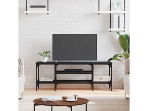 Meuble tv coloris noir 121 cm