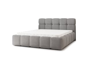 Lit coffre 140x200 cm <strong>MASSENO</strong>  <strong></strong> coloris gris