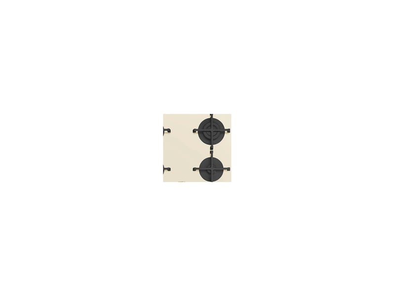  Plaque gaz 60 cm pv864po en verre sur inox 4 foyers avec manettes 8209316 - Conforama C