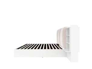 Lit avec rangement 180x200 cm    coloris blanc
