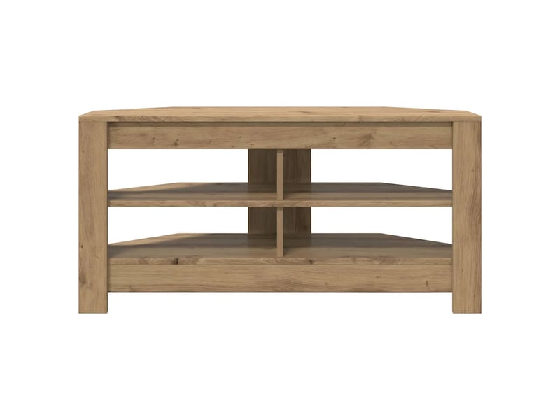  Meuble tv d'angle moderne avec 2 étagères 102 x 41 x 50 cm en bois d'ingénierie bois ancien 02_0054687  - Conforama B