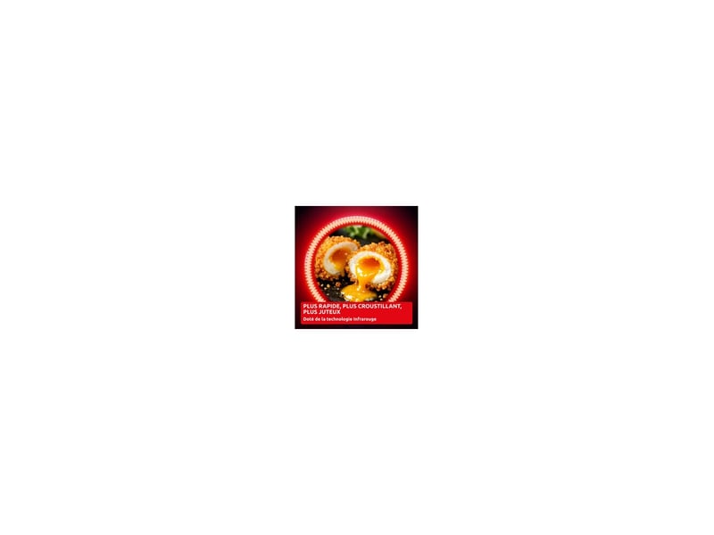  Friteuse d air chaud double 11 l 2 kg noir ez9478f0 8326320 - Conforama E