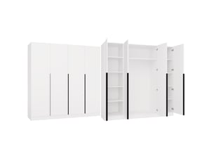 Armoire 4 porte(s) battante 0 tiroir(s) TOPESHOP coloris blanc largeur 200 cm