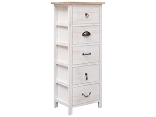 Commode 1 tiroir(s) <strong></strong> <strong></strong> coloris blanc largeur 35 cm